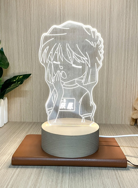 新款名侦探柯南动漫周边灰原哀小夜灯床头灯卧室灯送男女生日礼物