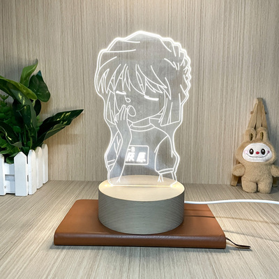 新款名侦探柯南动漫周边灰原哀小夜灯床头灯卧室灯送男女生日礼物
