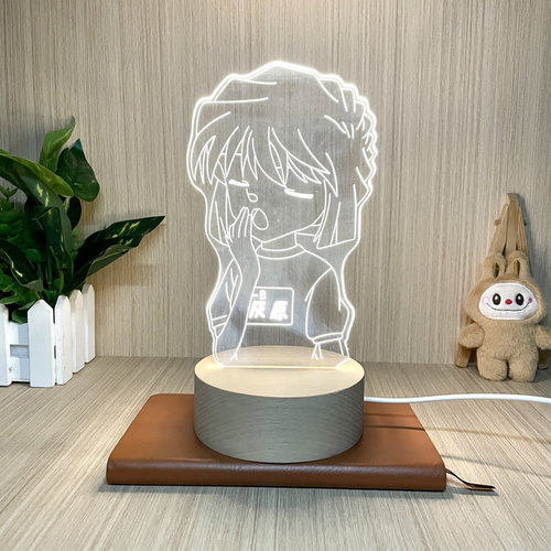 新款名侦探柯南动漫周边灰原哀小夜灯床头灯卧室灯送男女生日礼物