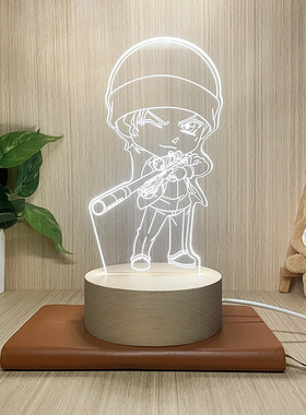 新款名侦探柯南动漫周边赤井秀一小夜灯床头灯卧室灯送男女生日礼