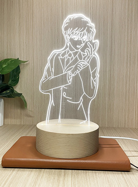 新款名侦探柯南动漫周边白马探小夜灯床头灯卧室灯送男女生日礼