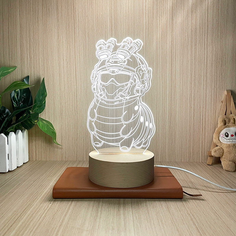 威虫小夜灯三角洲行动周边游戏手办桌面氛围灯男女生日礼物可定制