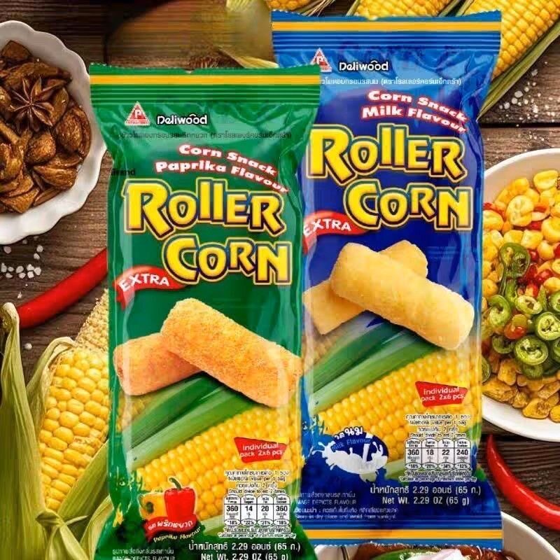 泰国进口Deliwood德味森玉米棒奶味711同香脆玉米膨化零食65g袋装