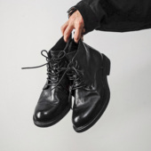 工装 TBOF 马丁靴男 布雷克手缝固特异 皮底 夯货 重工水洗马皮