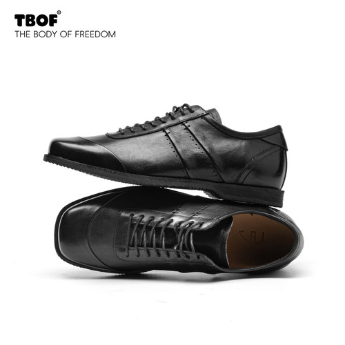 TBOF【时尚雅致】方头德比鞋皮鞋