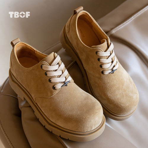 TBOF星芒德比鞋T04大黄皮鞋