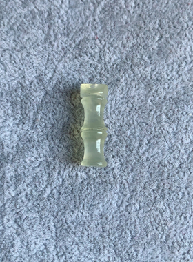 新天然岫玉竹节吊坠多色可选节节高升新中式国潮ins风玉竹节diy