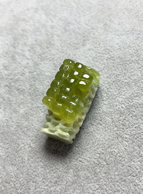 新玉石玉米穗岫玉玉米手把件青提奶盖玉米穗毛衣链天然玉石保真