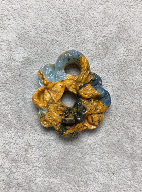 新天然岫玉蛇币吊坠男女款挂件雕刻本命年玉佩项链玉坠蛇蛇中式