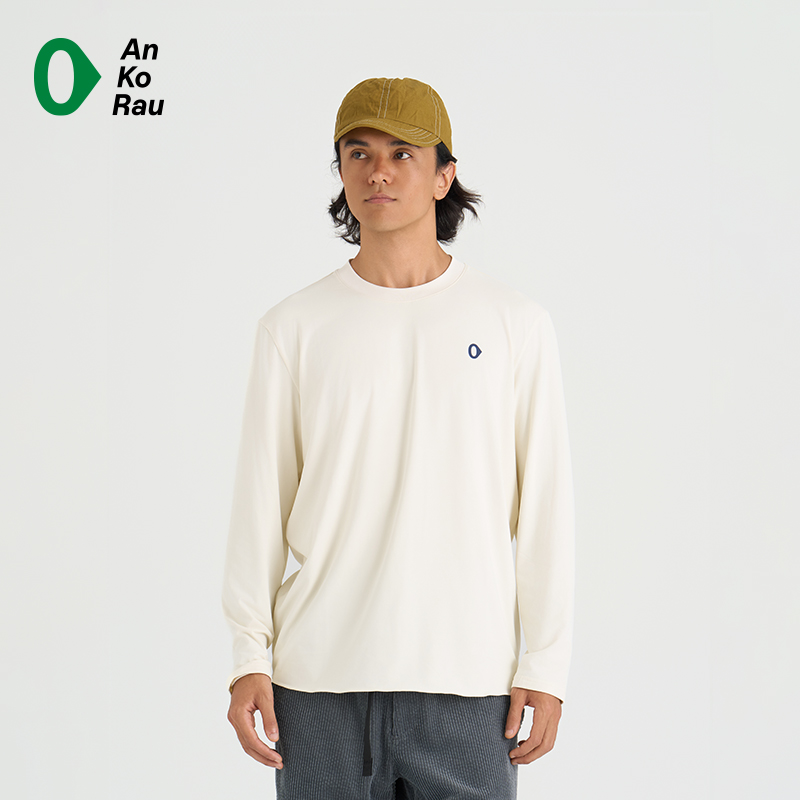 安高若秋冬旅行磨毛圆领长袖T恤