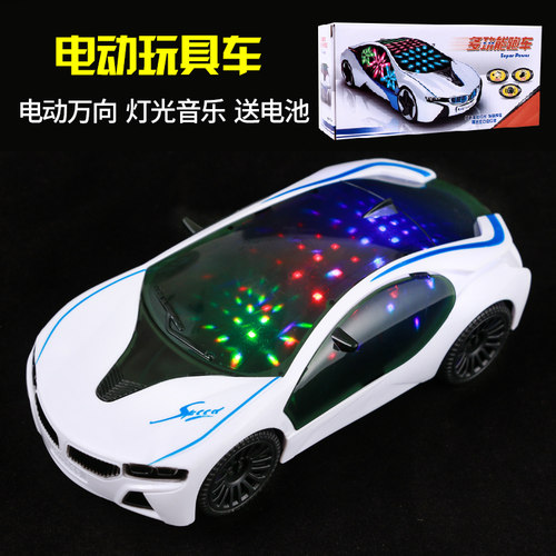 万向跑车玩具车灯光音乐儿童