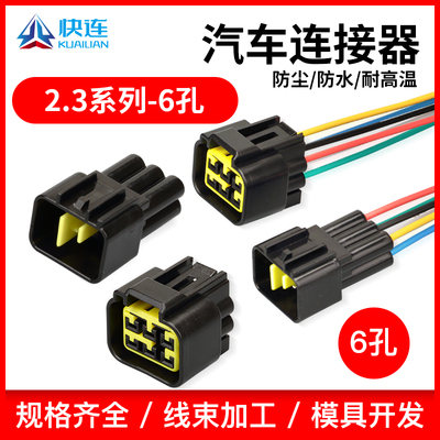 DJ7061Y-2.3-11/21汽车防水连接器 FW-C-6F/M-B接插件6P插头