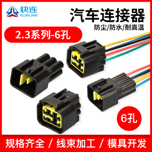 DJ7061Y-2.3-11/21汽车防水连接器 FW-C-6F/M-B接插件6P插头