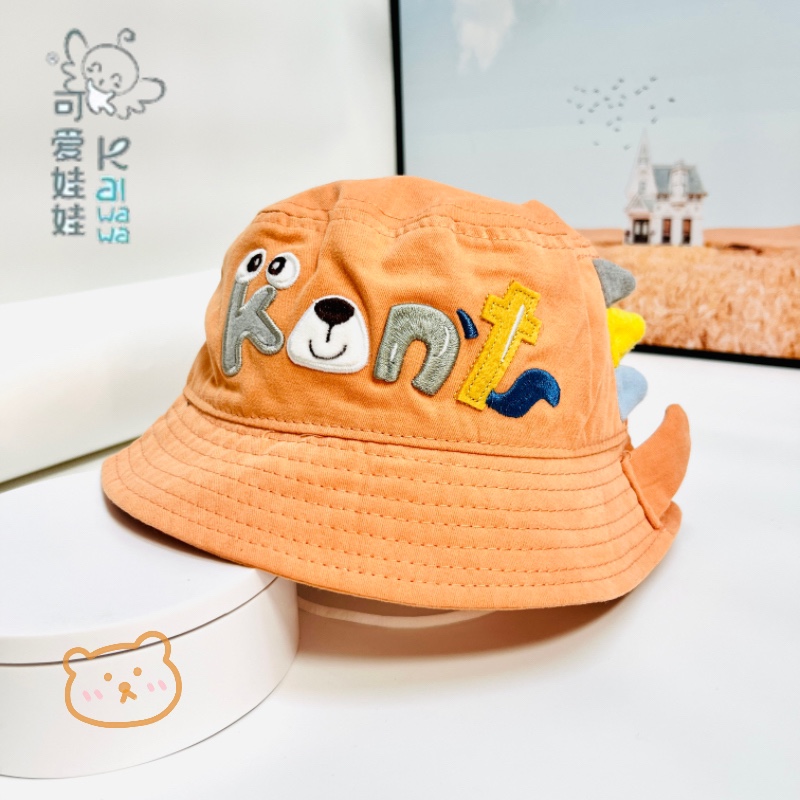 50-52可爱娃娃婴幼儿童帽子1-5岁春秋盆帽防晒遮阳渔夫帽嘟嘟啦