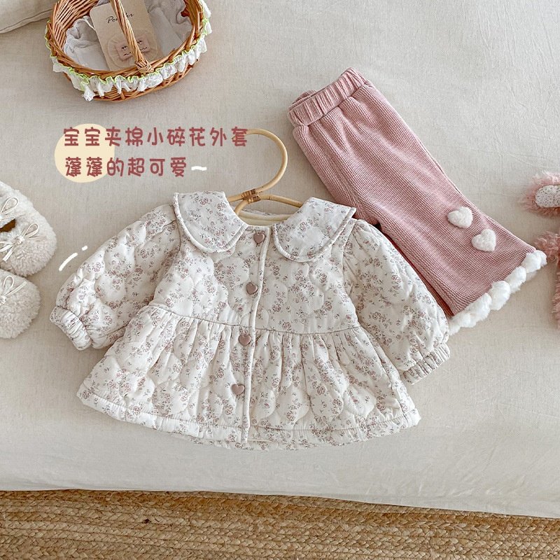 女童田园碎花棉服冬季森系女宝宝洋气夹棉外套儿童户外加厚棉衣,童装/婴儿装/亲子装,棉袄/棉服,淘宝优惠券,粉丝福利购,淘宝优惠卷