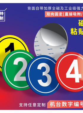 磁吸式编号贴亚克力支持定制