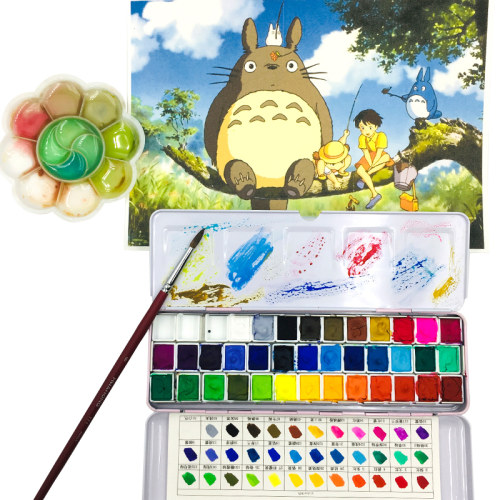 樱花nicker透明宫崎骏动画水粉