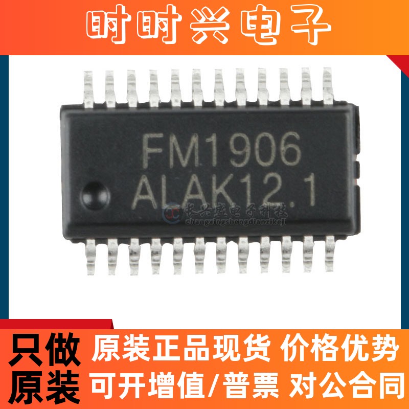 全新原装  FM1906 封装 贴片 SSOP-24 13*4 点阵 LCD 驱动IC芯片