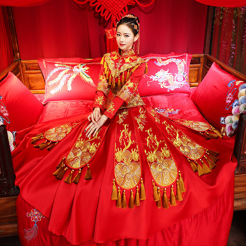 出租新娘礼服中式婚礼复古202秀禾服