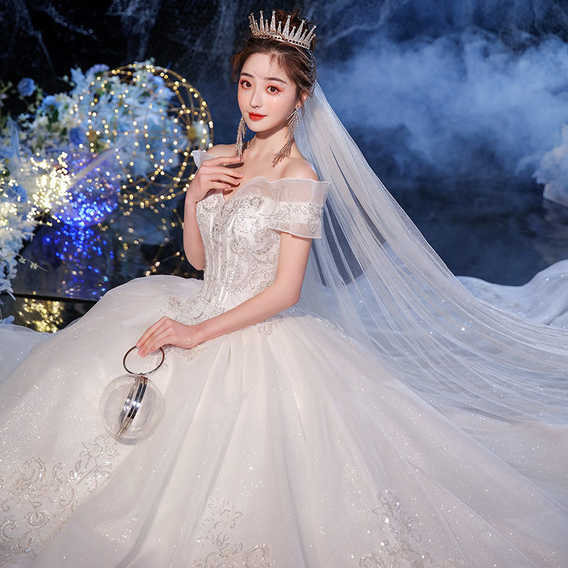 出租婚纱礼服新娘简约肩2025婚纱