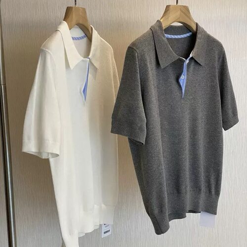 简约短袖女高级感上衣针织衬柜货