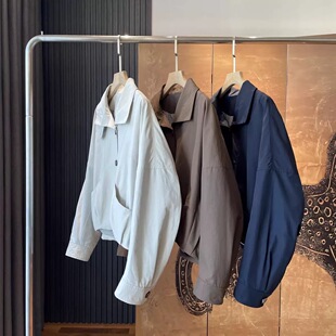 深圳南油货~上身巨好看 英伦风早秋小个子下摆宽松挺括短款风衣女