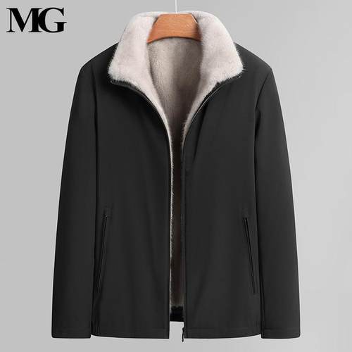 MCGRAW海宁进口水貂男士皮草外套
