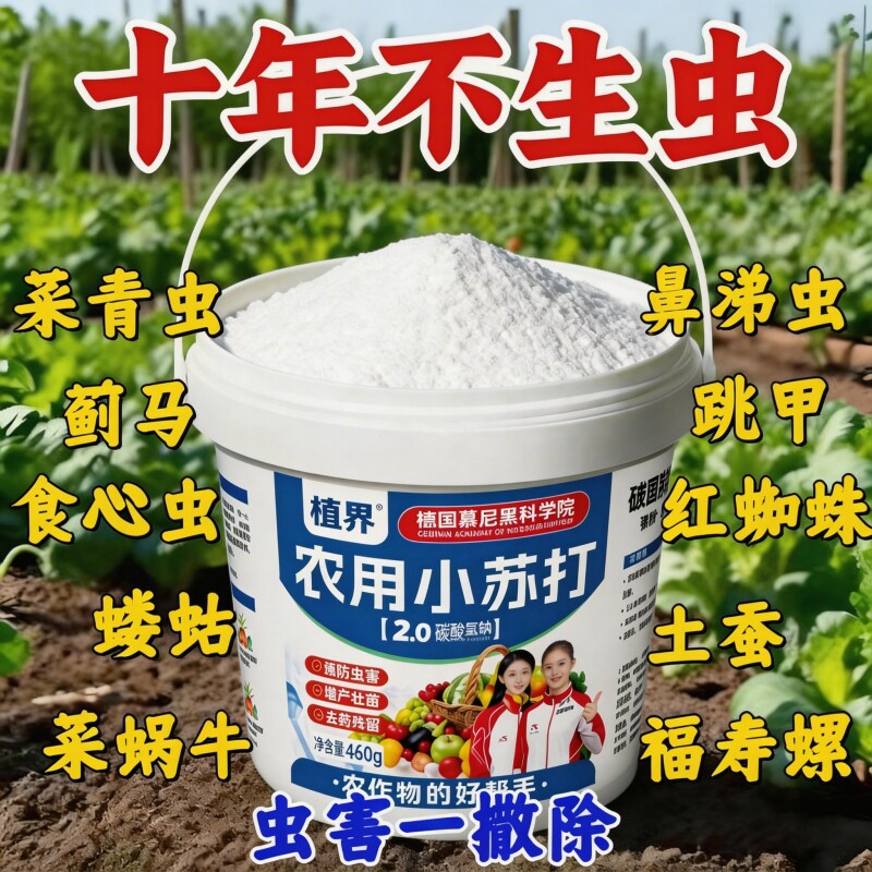 德国农用级菜地农用小苏打粒菜地蔬菜专种植槽增肥增产不伤根苗
