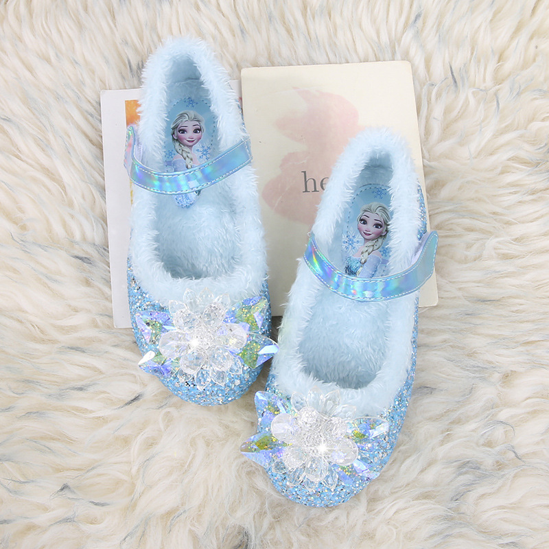 爱莎公主儿童鞋冬季女童