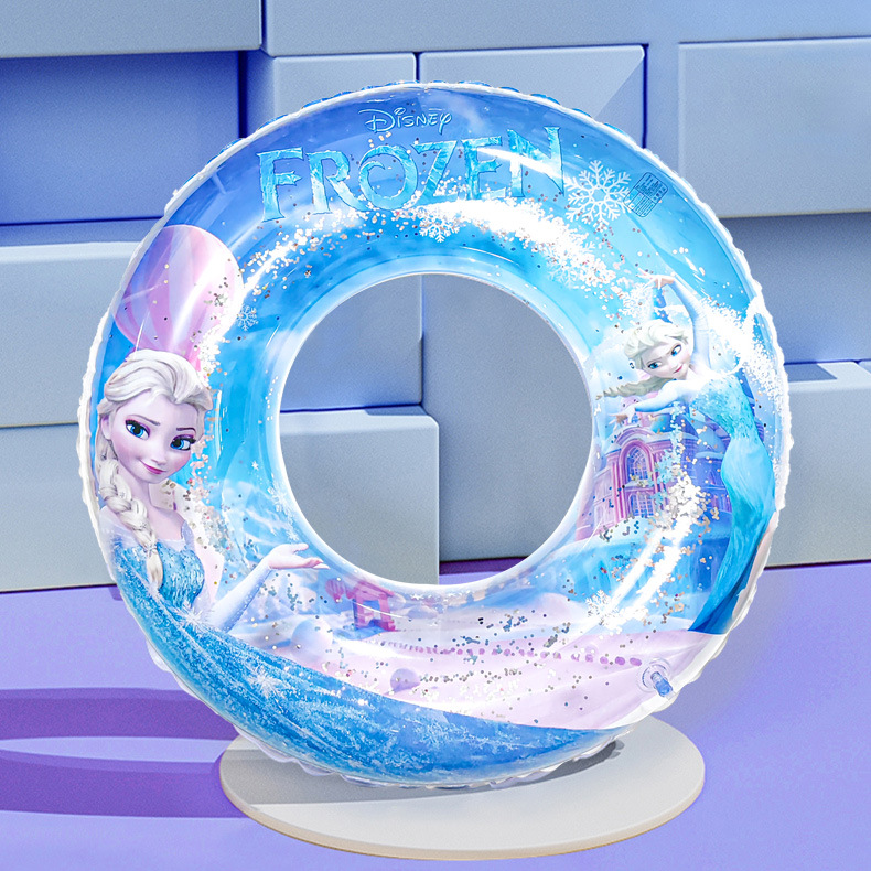 愛莎公主兒童游泳圈防側翻加厚款