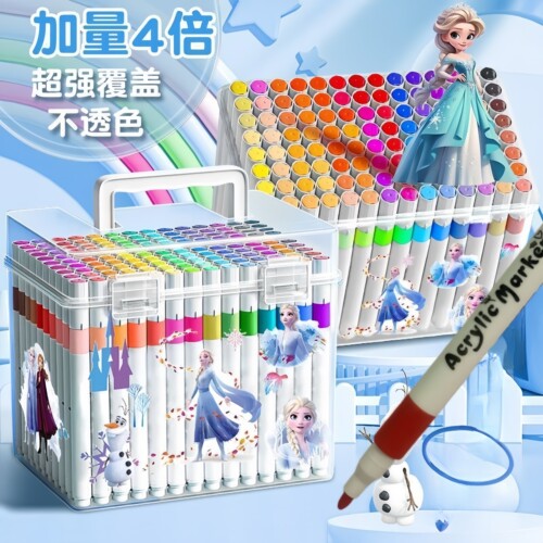 爱莎公主儿童丙烯马克笔