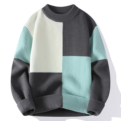 青少年潮流帅气宽松毛衣15针织衫