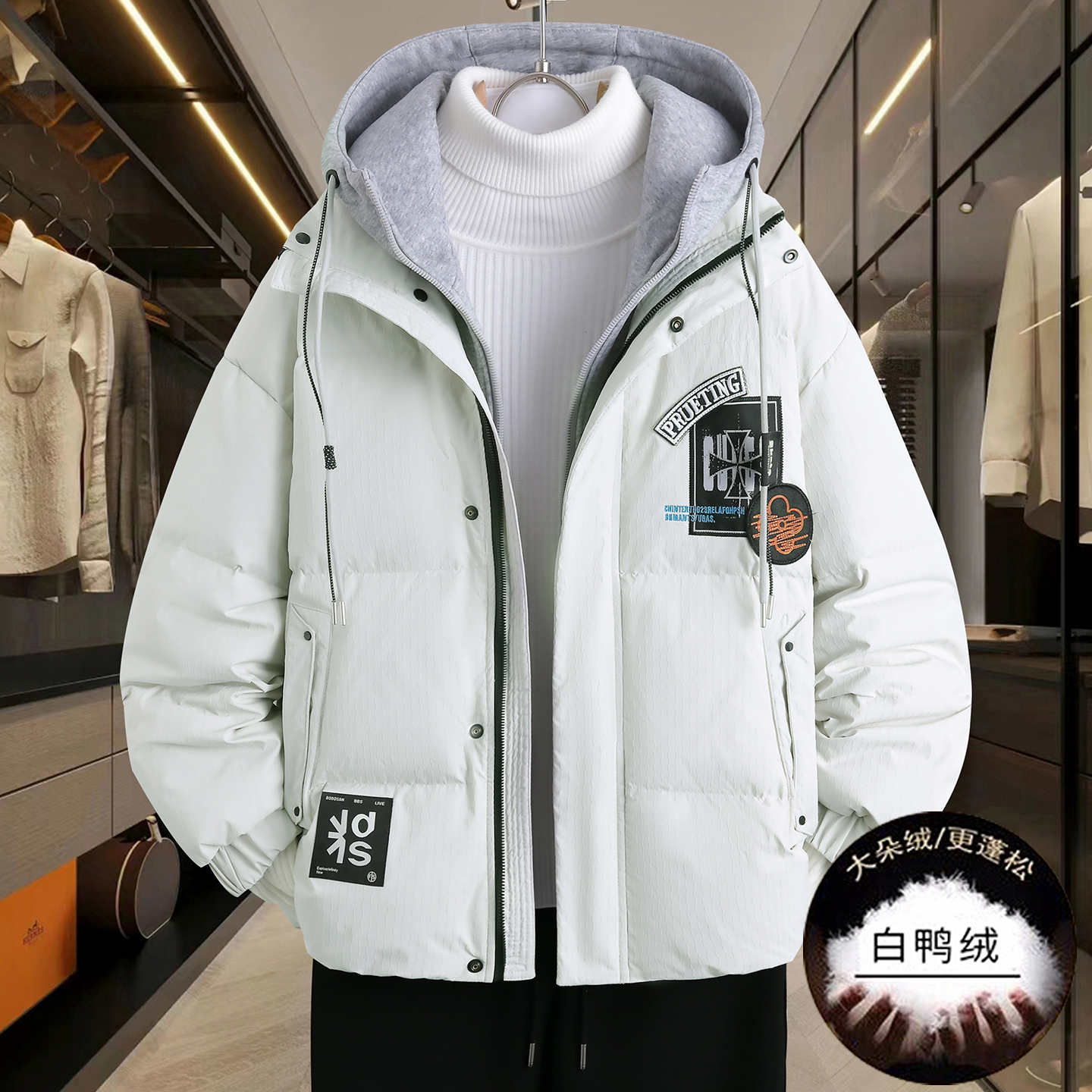 冬季潮流宽松羽绒服加厚保暖外套