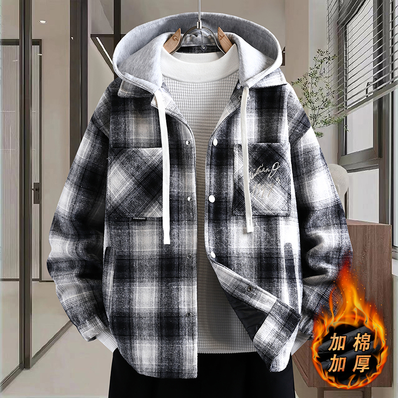 冬季青少年加绒加厚棉衣外套棉服