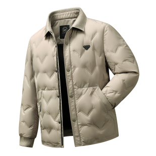 冬季加厚保暖外套12胖男孩13初中学生14青少年15岁大童宽松羽绒服