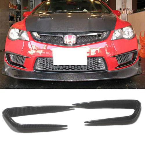 适用于本田FD2真碳纤维改装前杠风口 Type-R FD2 JS款风刀装饰