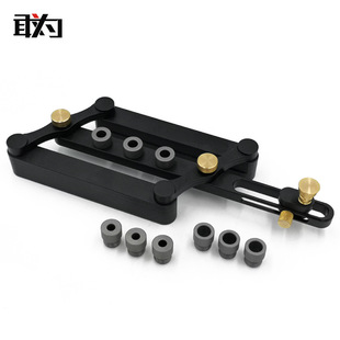 木工打孔定位器圆木榫自适对中打孔家具拼板diy木销垂直开孔敢为