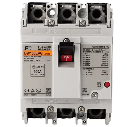 原产日本FUJI塑壳断路器BW100EAG