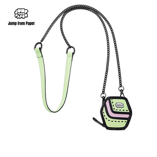 JumpFromPaper方糖多功能耳機包小掛包迷你鑰匙女時尚 單肩包JFP