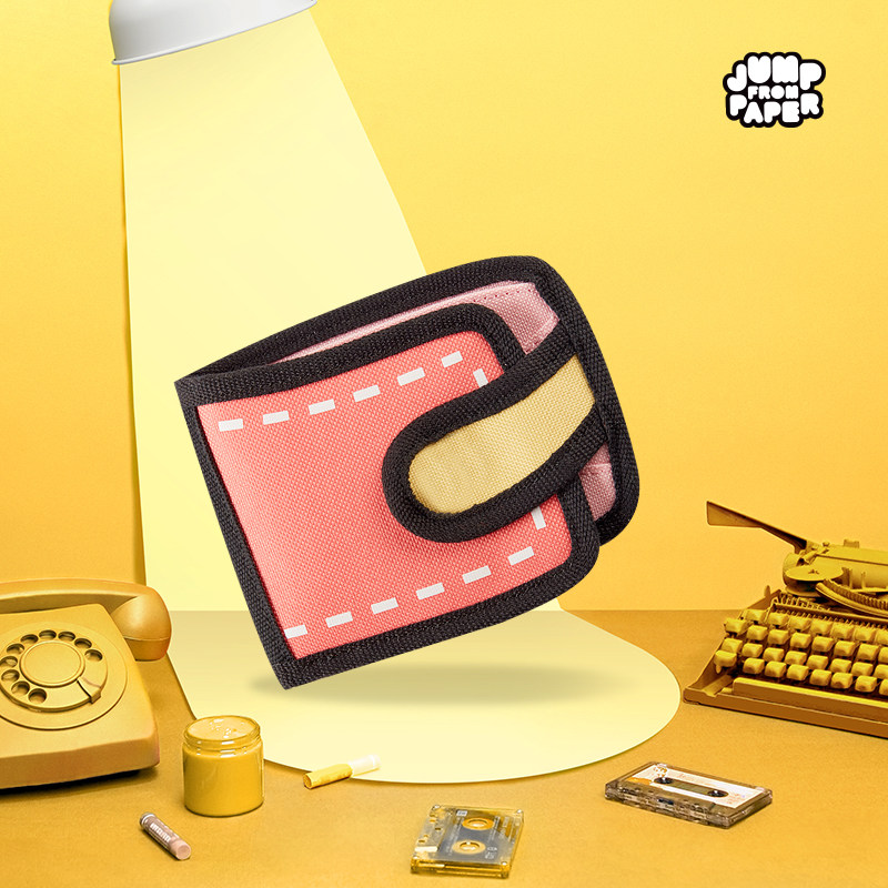 Jump from Paper开端赵今麦同款钱包3d可爱二次元卡通短款学生女