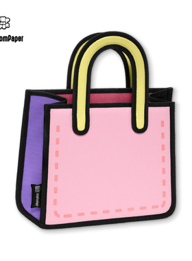【新年情人节礼物】JumpFromPaper扁扁包2D斜挎包托特包生日礼物
