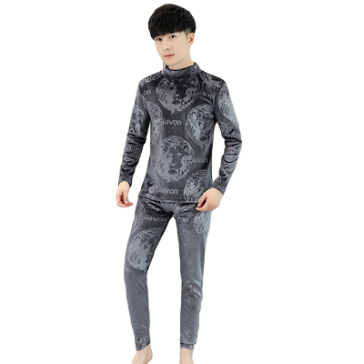 男士保暖内衣加绒加厚套装