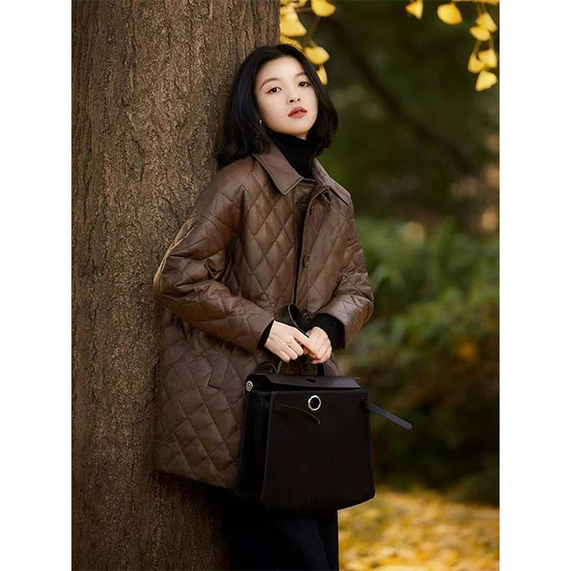 通勤风2025秋冬新款女装皮皮衣