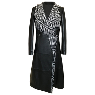 2023年新款宽松中长款韩版真皮皮衣女款纯小羊皮外套海宁今年流行