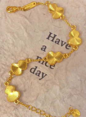 有福有禄！金店同款仿真黄金葫芦手链女2025年新款招财转运手饰品