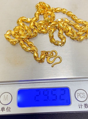 南非锡金仿真新款项链精工男女男士瓜子链麻花麦穗