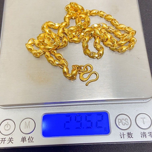 南非锡金仿真新款项链精工男女男士瓜子链麻花麦穗