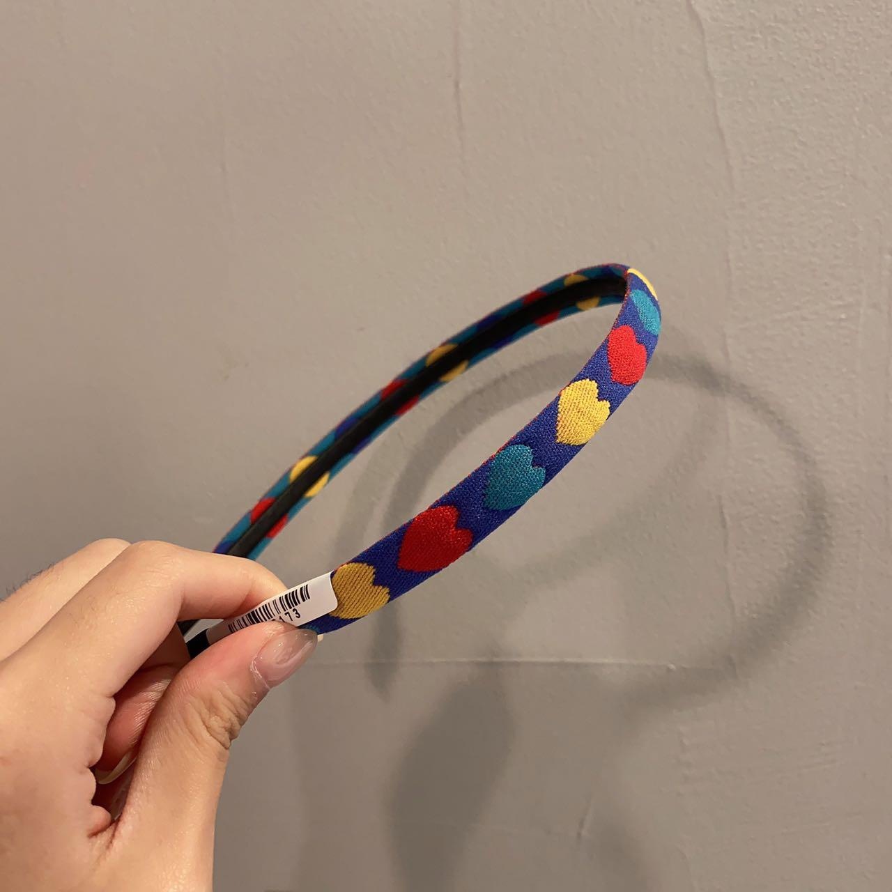 简约彩色爱心发箍气质韩系女百搭日常甜美头箍甜美发卡盘发器发捆