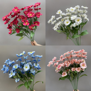 婚庆仿真花绢花单只蝴蝶花花材婚礼堂吊顶装饰假花背景路引插花