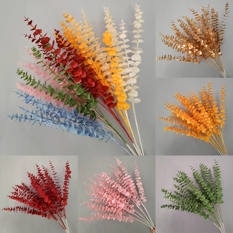 婚庆仿真花装饰花艺尤加利婚礼堂